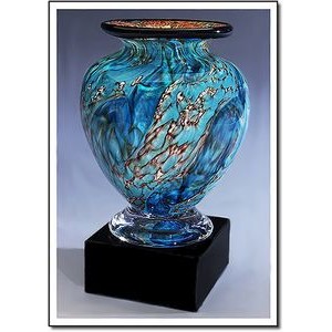 Glacier Dragon Cauldron Vase w/o Marble Base (4.5"x6")