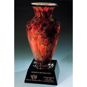 Monarch Apollo Vase w/ Marble Base (4.75"x12")