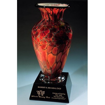 Monarch Apollo Vase w/ Marble Base (4.75"x12")