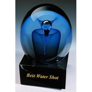 Best Water Shot Award w/ Marble Base (3"x4.75")
