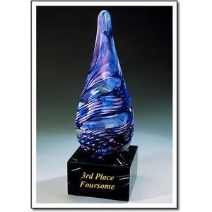 3rd Place Foursome Award w/ Marble Base (4"x10.75")