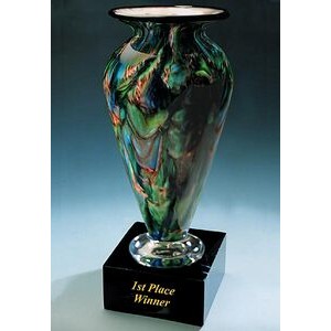 First Place Winner Golf Trophy Vase w/ Marble Base (4.5"x11.75")
