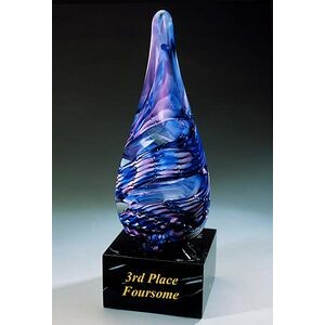3rd Place Foursome Award w/ Marble Base (2.75"x7")