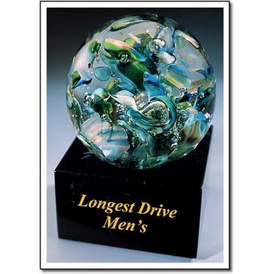 Men's Longest Drive Award w/o Marble Base (4"x4")