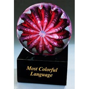 Most Colorful Language Sculpture w/ Marble Base (4.25"x6")