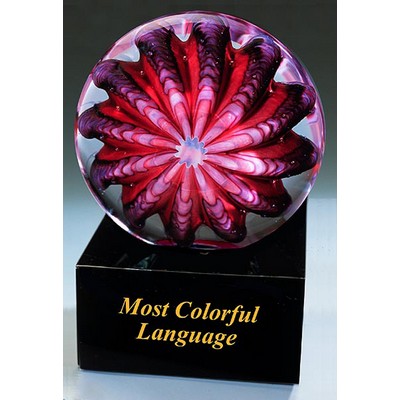 Most Colorful Language Sculpture w/ Marble Base (4.25"x6")