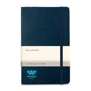 Moleskine® Hard Cover Ruled Large Expanded Notebook - Sapphire Blue