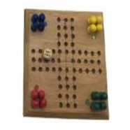 12 Cm x 12 Cm Bamboo Peg Board Game w/16 Pegs