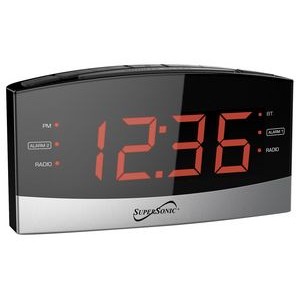 Supersonic® Bluetooth® Dual Alarm Clock Radio