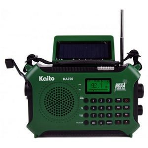 Kaito KA700 Bluetooth Emergency Solar Powered Weather Band Radio