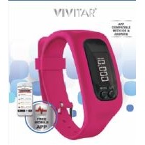 Vivitar® Pink Activity Tracker Watch