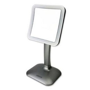 Carson® LED Lighted Square Magnifying Mirror w/Base Stand
