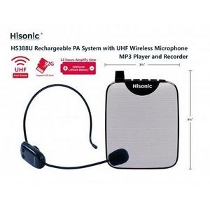 Hisonic® Waistband 3-In-1 Mini Voice Amplifier