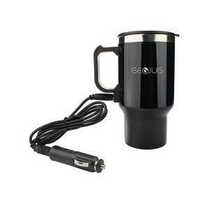 16 Oz. Black Electric Coffee Mug w/Wire Car