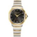 Citizen® Ladies Ceci Eco-Drive® Two-Tone Stainless Steel Bracelet Watch w/Black Dial