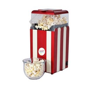 8 Cup Red Striped Popcorn Maker