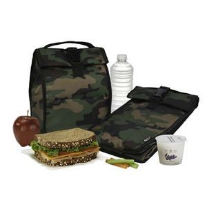 Camo Freezable Rolltop Lunch Bag