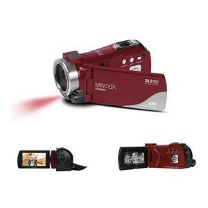 Minolta Red 1080P Full HD Night Vision Wifi Camcorder