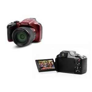 Minolta® Red 20 Mp FHD Bridge Camera w/67x Zoom