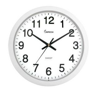 Impecca 14 Inch Sweep Movement Wall Clock