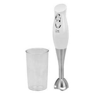White/Stainless Steel Stick Mixer And Mixing Cup