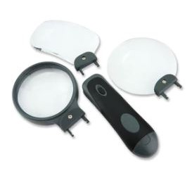 Carson® Remov-A-Lens™ 3-in-1 LED Lighted Handheld Magnifier