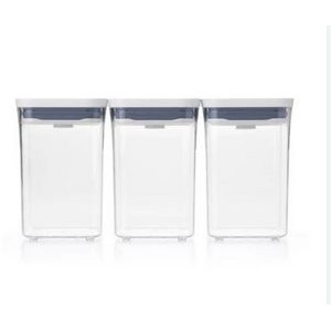 OXO Good Grips 3pc Square Short POP Container Set