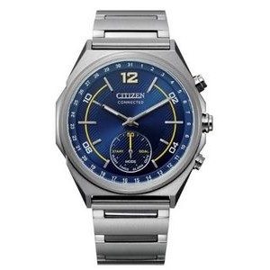 Citizen® Connected Bluetooth™ Stainless Steel Watch w/Blue Dial