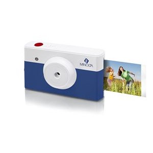 Minolta® Blue & White Instapix™ Instant Print Camera