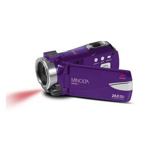 Minolta Purple 1080P Full HD Night Vision Wifi Camcorder