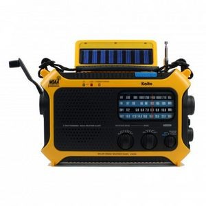 Kaito KA550 Portable Solar Hand Crank AM/FM/NOAA Weather Alert Radio