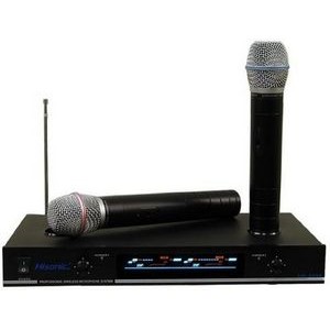 Hisonic® VHF Dual Rechargeable Wireless Microphone System