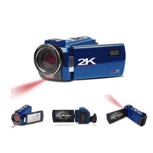 Minolta Blue 2.7K Quad HD Camcorder w/Night Vision