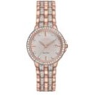 Citizen® Ladies' Silhouette Eco-Drive® Pink Gold-Tone Watch w/Brilliant Crystals