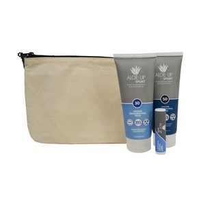 Aloe Up Cotton Canvas Bag w/SPF 30 Sports Sunscreen