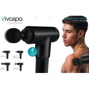 Vivitar® Handheld Deep Tissue Black Percussion Massager