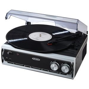 Jensen® 3-Speed Stereo Turntable w/ Built-in Speakers & Speed Adjustment (MP3 Conversion)