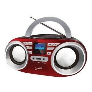 SuperSonic Portable MP3/CD Player w/ USB/ AUX Inputs & AM/FM Radio