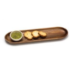 Lipper Acacia Bread Board w/ Ceramic Bowl