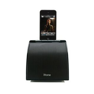 iHome Alarm App-Friendly Space Saving Speaker System for iPhone or iPod