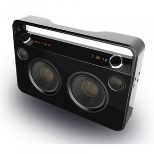 Wireless Party Bluetooth Boombox Speaker w/ FM & Karaoke,