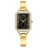 Citizen® Ladies Crystal Eco-Drive® Gold-Tone Stainless Steel Bracelet Watch