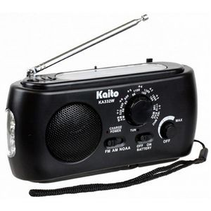 Kaito KA332 Portable Hand Crank Solar AM/FM NOAA Weather Radio
