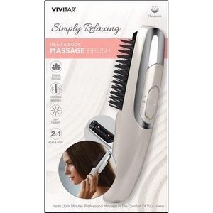 Vivitar® Lavender Head & Body Therapeutic Massage Brush