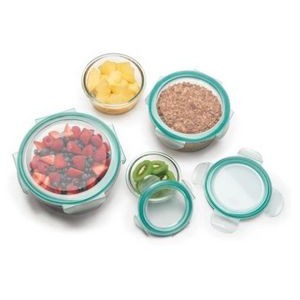 OXO Good Grips 8pc SNAP Glass Round Container Set