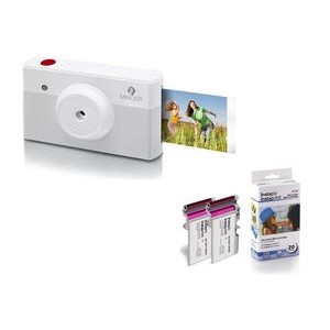 Minolta® Gray & White Instapix™ Instant Camera/Printer