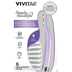 Vivitar® Lilac Dermaplaning Facial Exfoliation & Hair Removal Tool