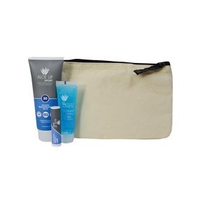 Aloe Up Cotton Canvas Bag w/SPF 30 Sport Sunscreen