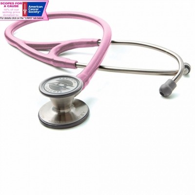 ADSCOPE® 601 Convertible Cardiology Stethoscope (Metallic Pink)