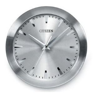 Citizen® Gallery Circular Wall Clock w/Gray Dial